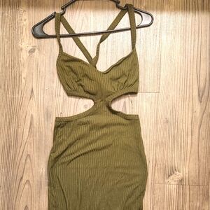Fashion nova Dress in Green/Khaki